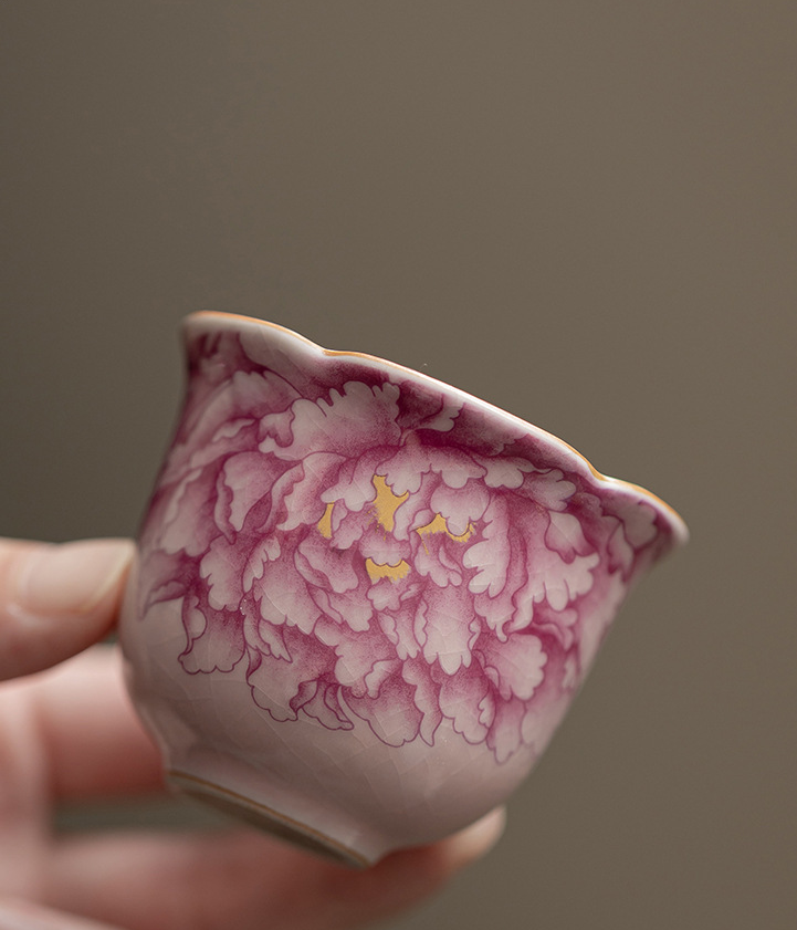 Thé Gaiwan - Tasse à thé pivoine