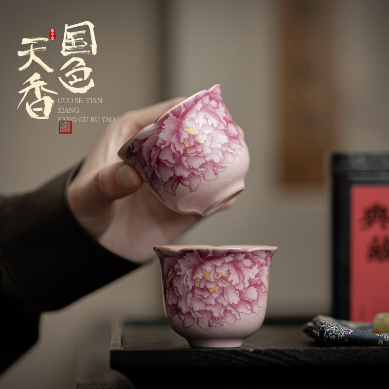 Thé Gaiwan - Tasse à thé pivoine